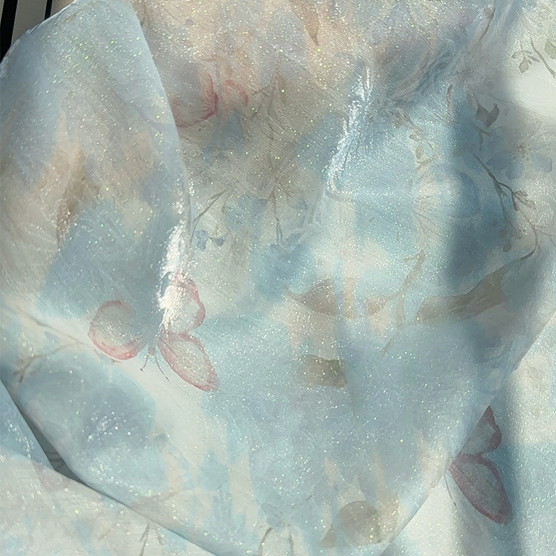 قماش مطبوع رقميًا بنقشة الزهور - مراجعة Sewing Cloth وسعره