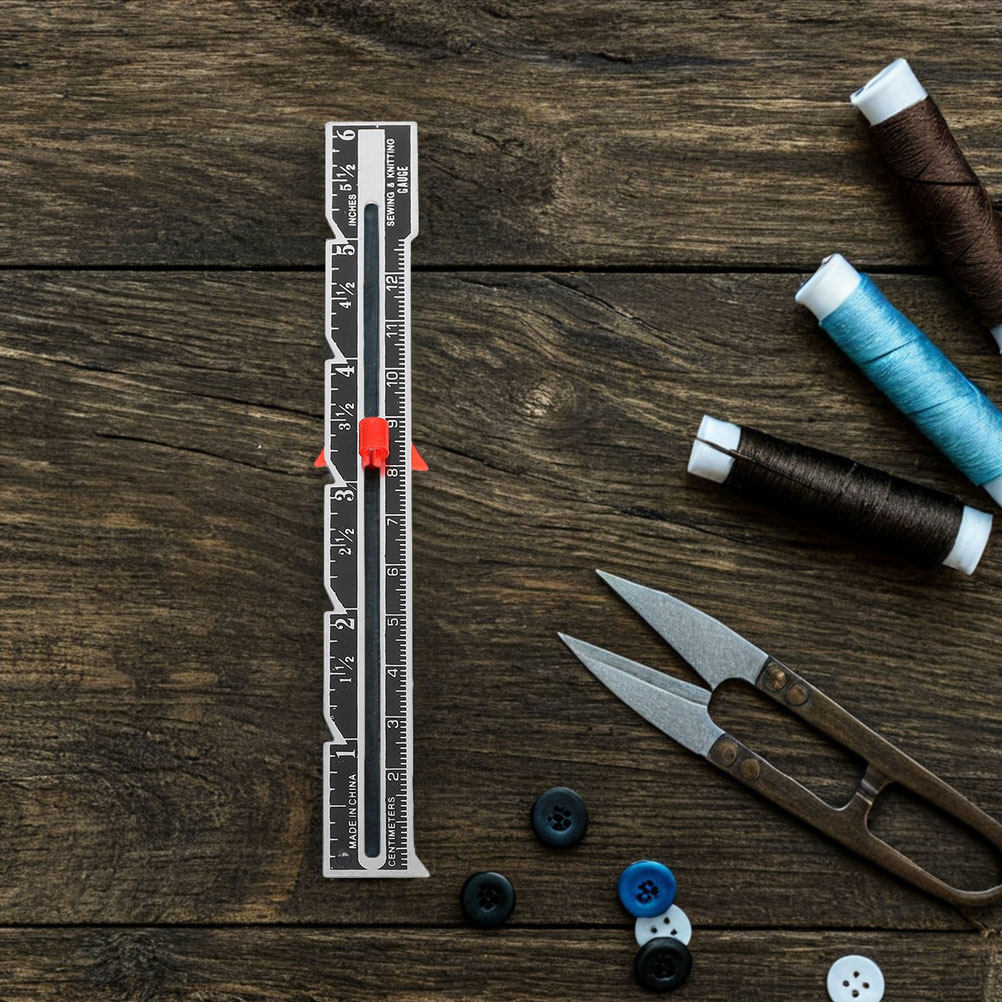 مجموعة من 8 قطع من مساطر قياس  - مراجعة Sewing Gauge Ruler وسعره