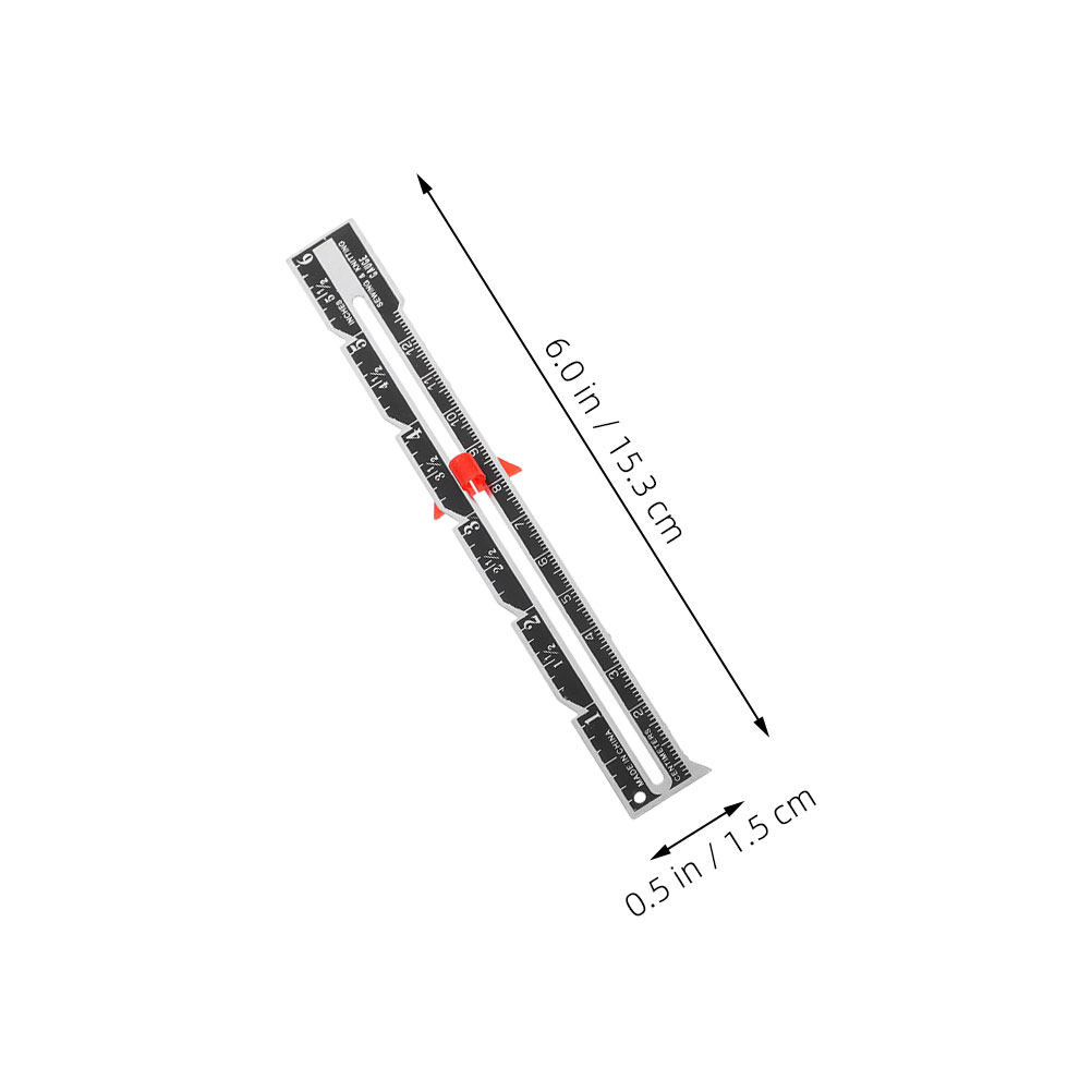 مجموعة من 8 قطع من مساطر قياس  - مراجعة Sewing Gauge Ruler وسعره