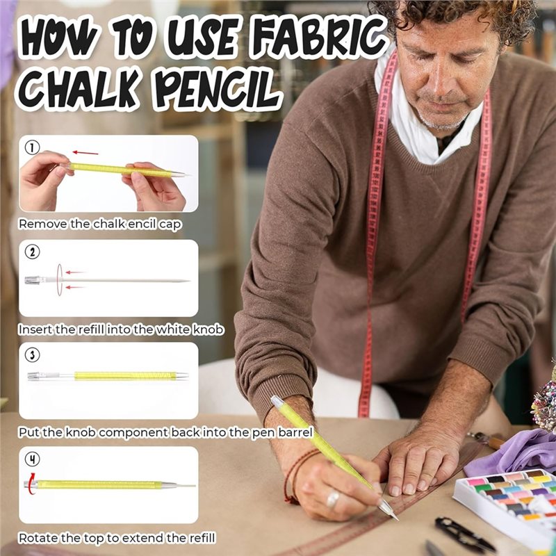 أقلام تحديد الأقمشة البيضاء ال - مراجعة Fabric Marking Pen وسعره