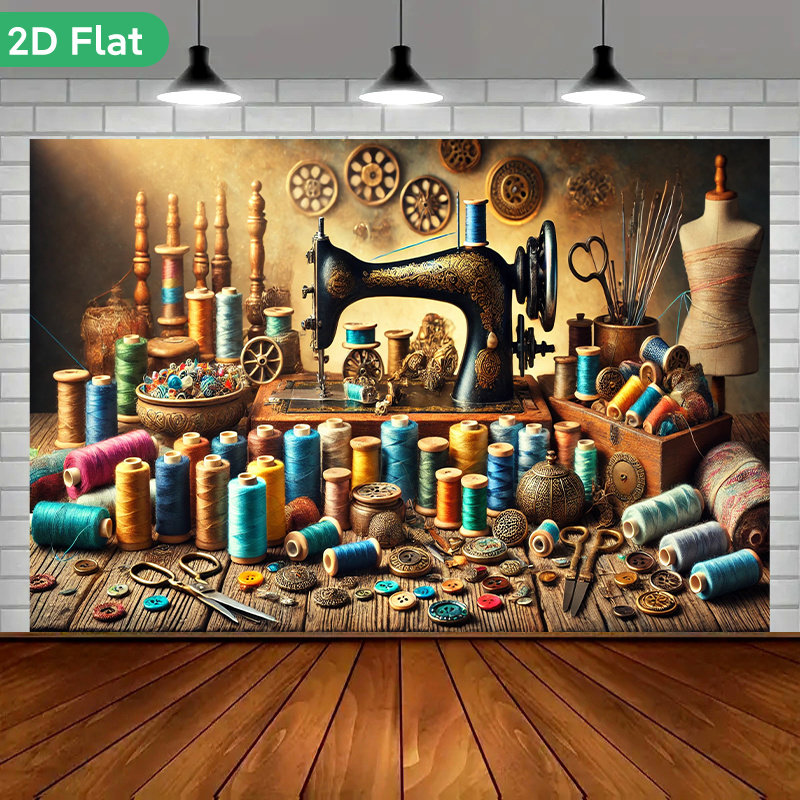 نسيج جداري فني عتيق بتصميم ورش - مراجعة Is Sewing Textile Art وسعره