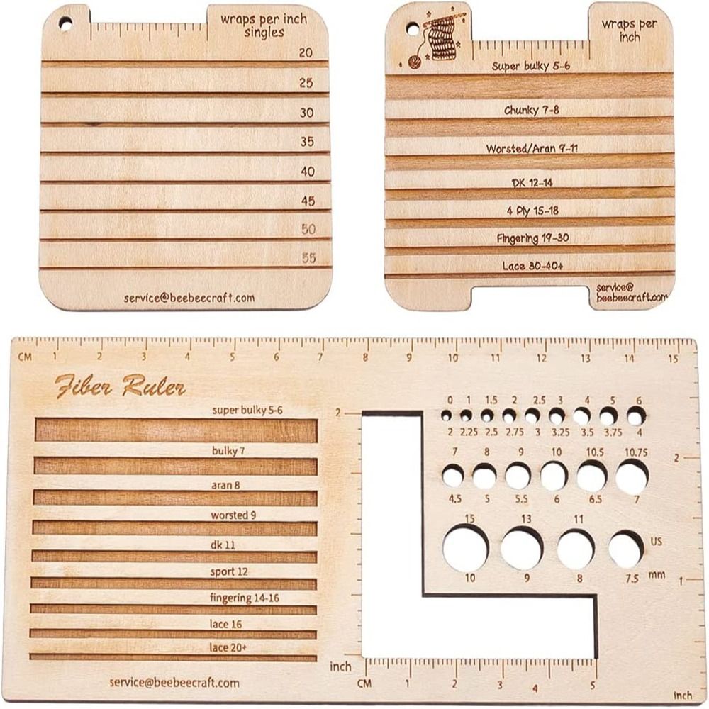 3/4 قطعة الخشب الحياكة إبرة قي - مراجعة Sewing Gauge Ruler وسعره